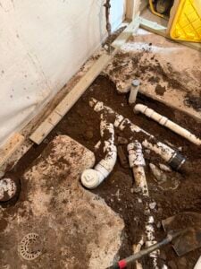 Sewer Leak Repair in Cloquet Basement